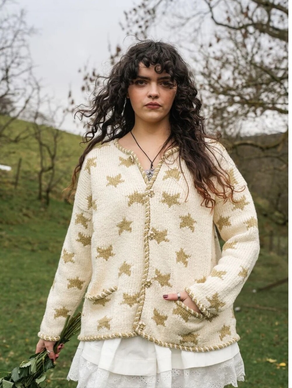 NWT Amano Star Cardigan Cotton